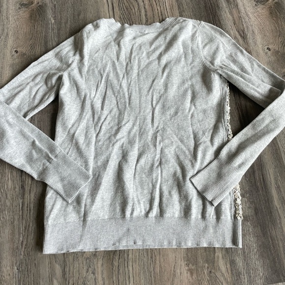 Express Grey sweater with white sequin front, size medium - Picture 7 of 7